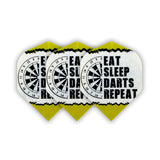 Eat Sleep Darts Repeat Flights set of 3