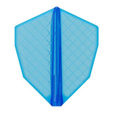 blue Fit Flight Pro dart flight with grid lattice frame and reinforced edges for durability and shape retention