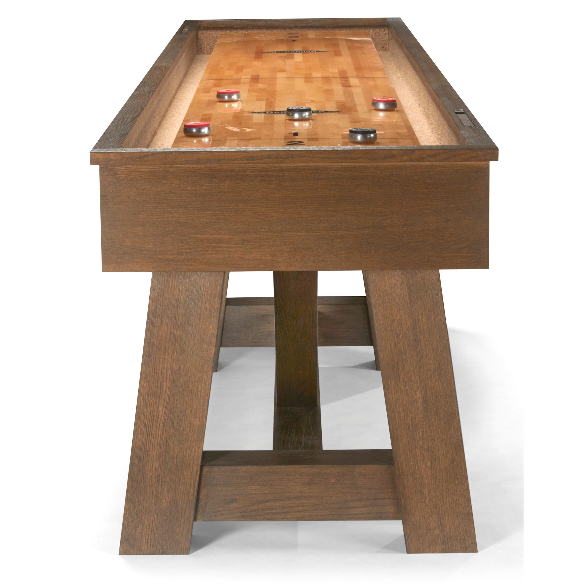 Brunswick Botanic Shuffleboard end view of the table