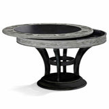 Brunswick Centennial Game Table with reversible hardwood dining surface and built-in game accessory compartments