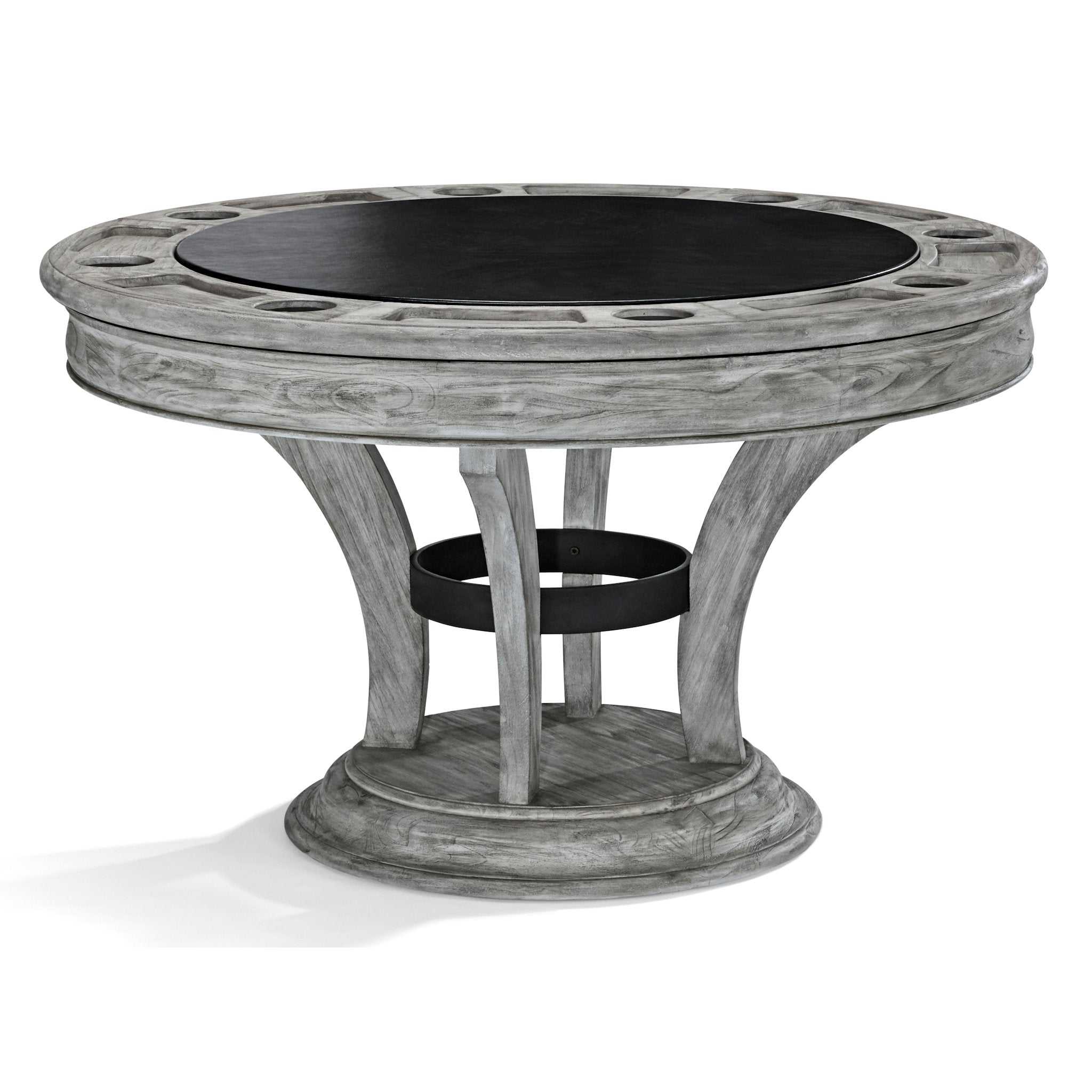 Brunswick Centennial Game Table with reversible hardwood veneer dining surface and spill-resistant gaming top