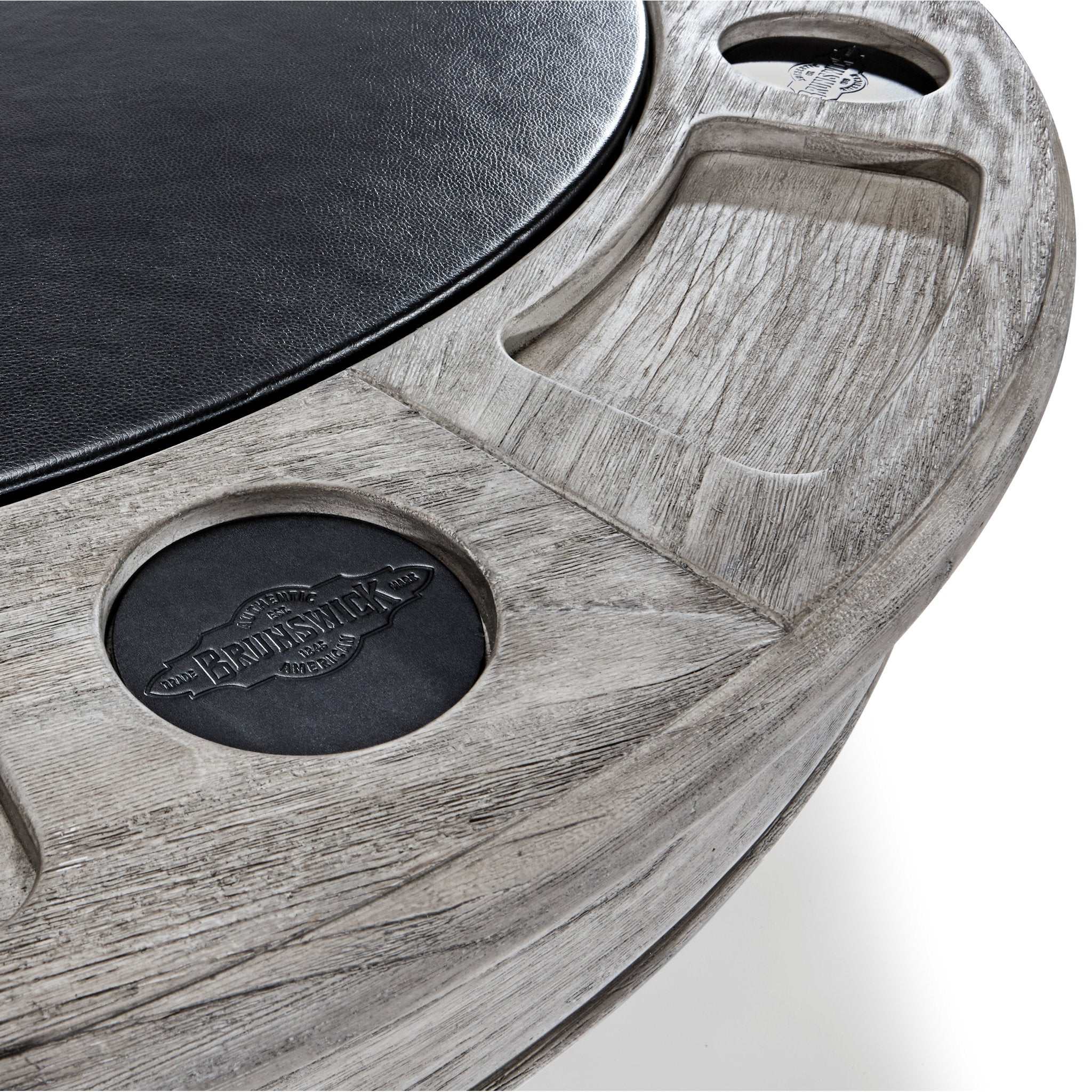 Brunswick Centennial Game Table with reversible hardwood veneer dining top and spill-resistant gaming surface