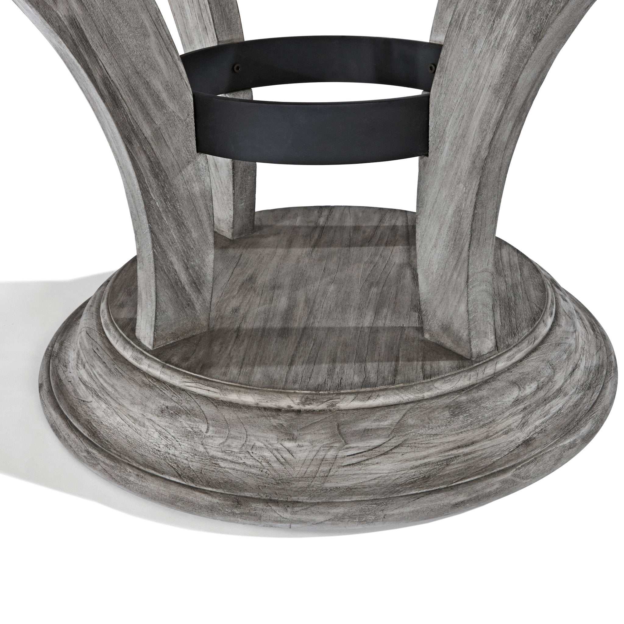 Brunswick Centennial Game Table set in rustic grey with 4 chairs and reversible hardwood veneer top