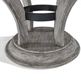 Brunswick Centennial Game Table set in rustic grey with 4 chairs and reversible hardwood veneer top