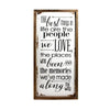 Wood Frame Metal Sign - Best Things