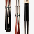 HXTE1 PureX® Technology Pool Cue close up of 3 areas of the cue on white background