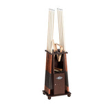 Espresso Heritage Floor Cue Rack