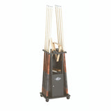 Matt Black Heritage Floor Cue rack with storage 