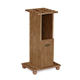 Rustic Brown Heritage Floor Cue rack with storage