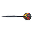 Igniter Black Brass Darts with black coated brass barrel and flame holographic flights