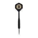 NHL® Boston Bruins® black brass steel tip dart with team flight and black nylon shaft