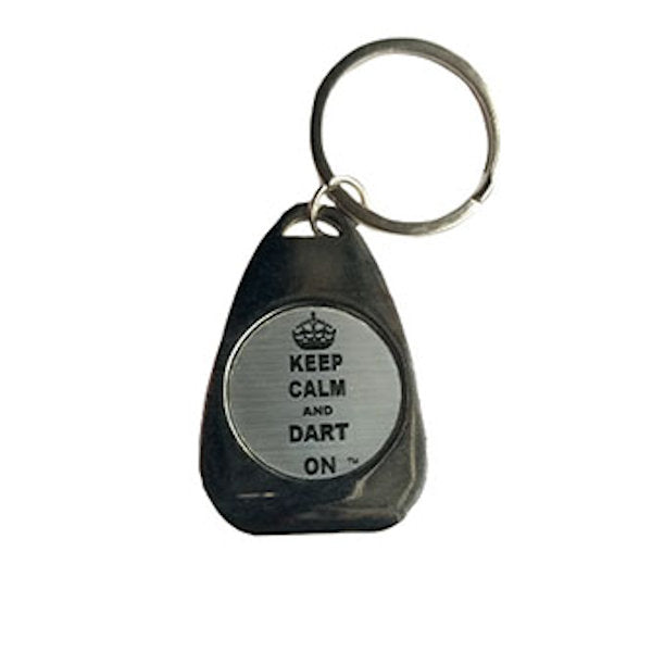 Keep calm and dart on keyfob