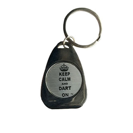 Keep calm and dart on keyfob