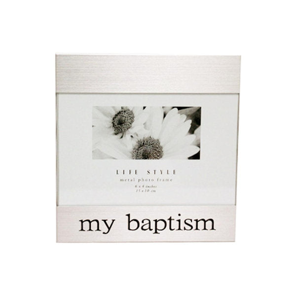 Baptism Silver Frame 4x6