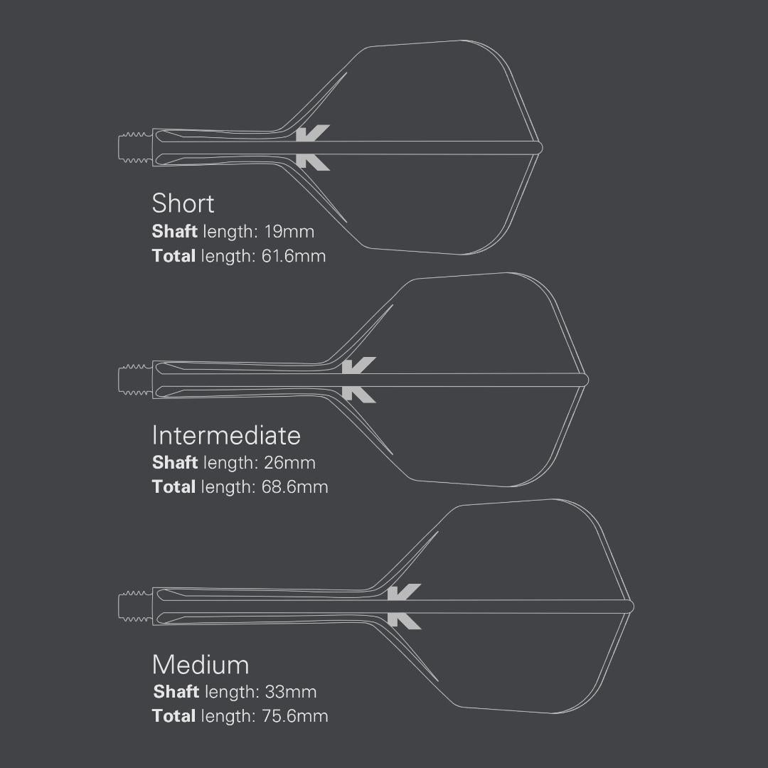 K-Flex Shape No.6 Flight & Shaft Clear dimension details