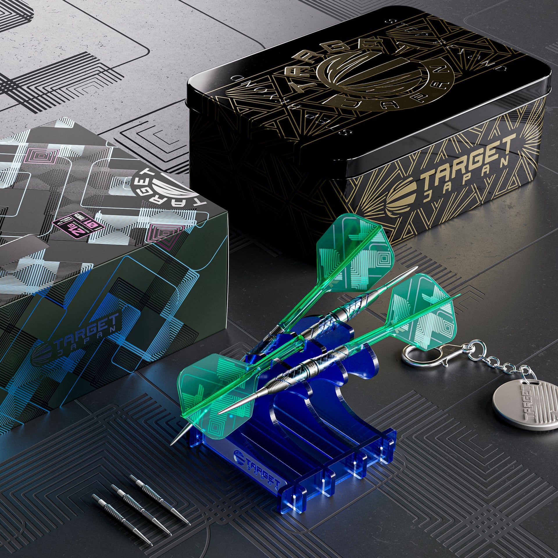 KZ Series Ceros 03 SP 90% Tungsten room setting pick of darts and accessories.