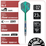 KZ Series Ceros 02 SP darts specs of flight, barrel , point, & shaft length
