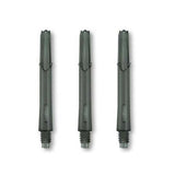 L-Style L Shafts made of durable carbonite with champagne rings for steel or soft tip darts, set of three.