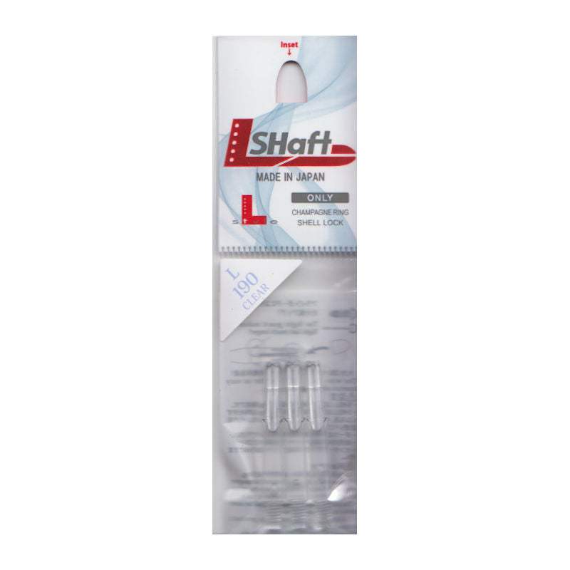 L-Style L Shafts pack of three durable carbonite dart shafts with champagne rings for steel or soft tip darts