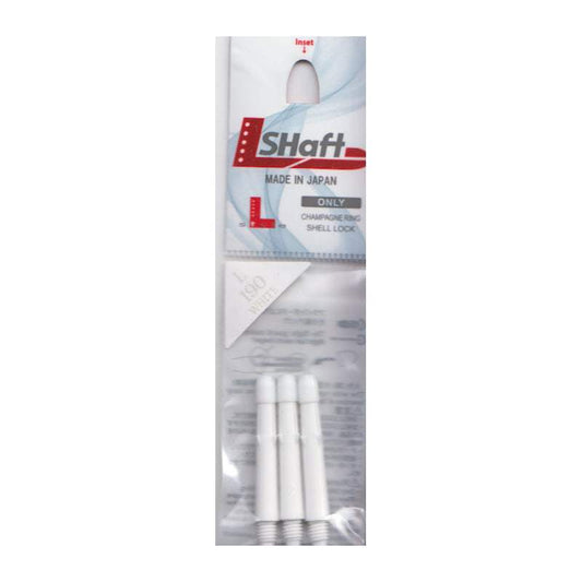 L-Style L Shafts made of durable carbonite with champagne rings for steel and soft tip darts.