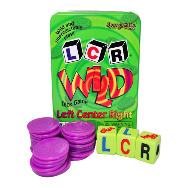 LCR Wild Dice Game what's in the box