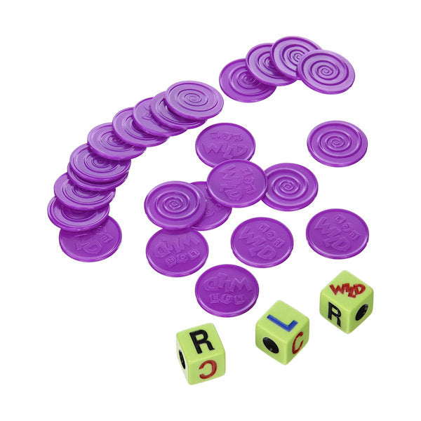 LCR Wild Dice Game what's in the box