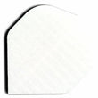 White nylon long life dart flight with aerodynamic design, pack of 3 flights
