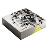 Product packaging with geometric design and 'EDGE' branding on a white background