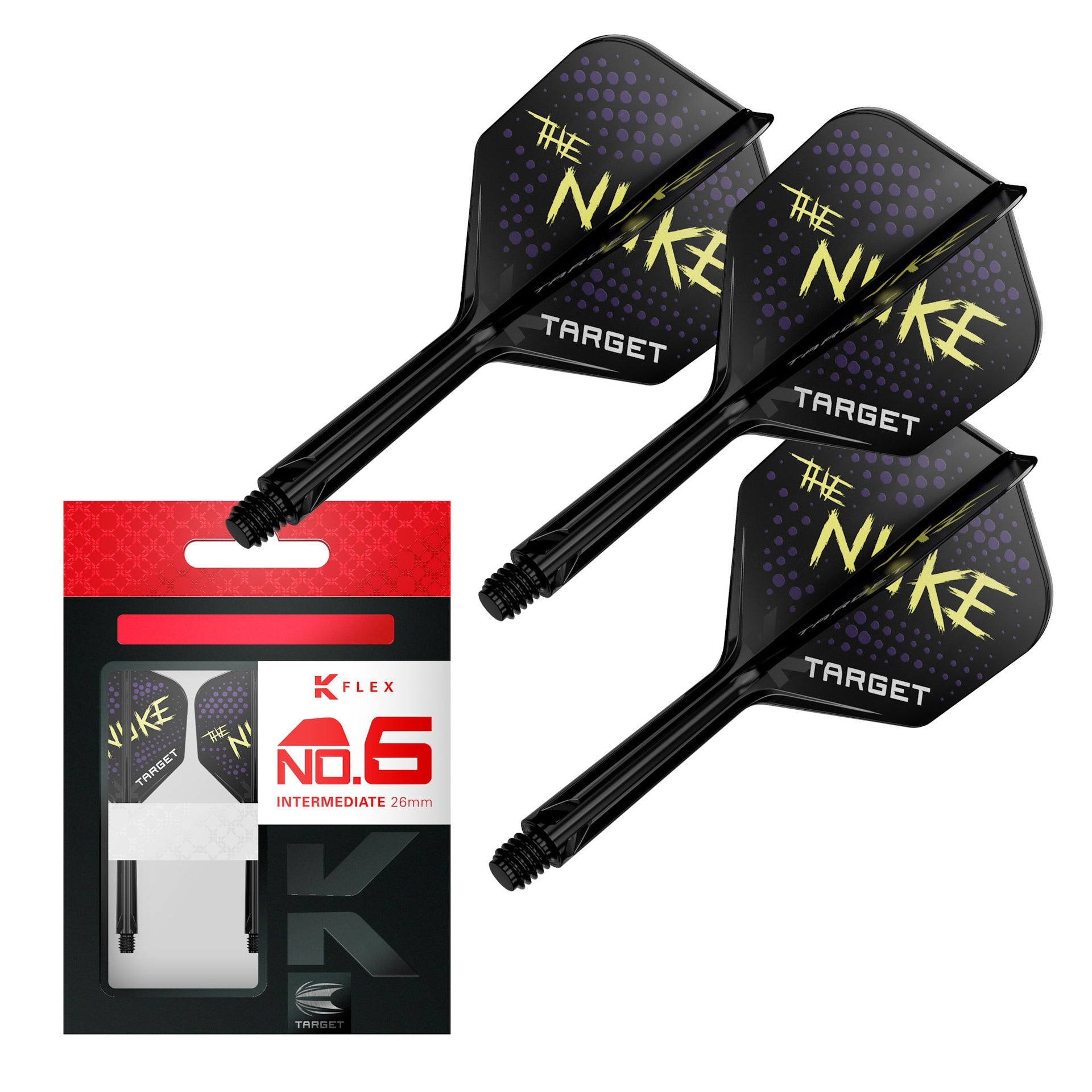 K-Flex Shape No.6 Flight & Shaft Luke Littler close up