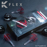 K FLEX darts with packaging on a dark surface, featuring Lucasfilm branding.