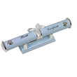 Blue Engravable Birth Certificate Holder with silver bears and the script Birth Certificate on a blue stand