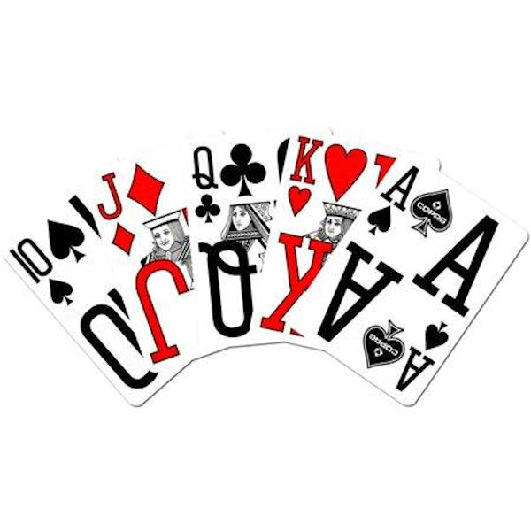 Copag 100% Plastic Magnum Index Poker Playing Cards Double Deck Set playing side