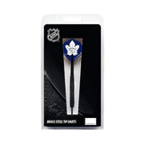 NHL® Toronto Maple Leafs® black brass steel tip dart with team flight and black nylon shaft