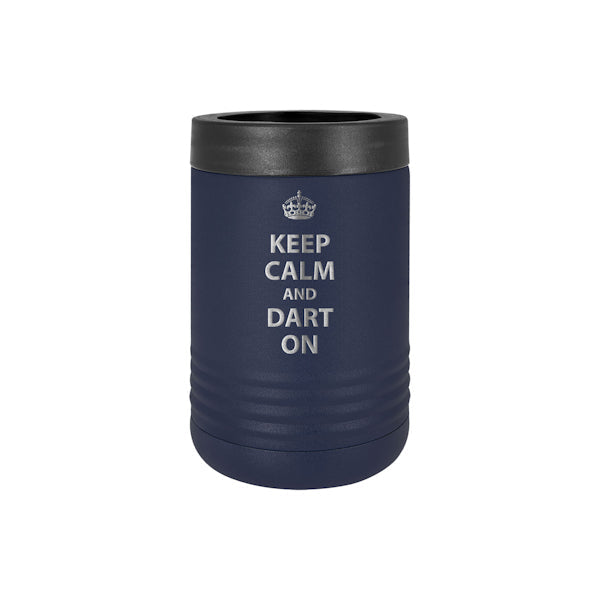Beverage Beer Holder -Keep Calm and Dart On Black