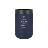 Beverage Beer Holder -Keep Calm and Dart On Black