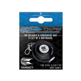 Target Oche Tape spring-loaded measuring tape with carabiner for steel and soft tip dartboard setup