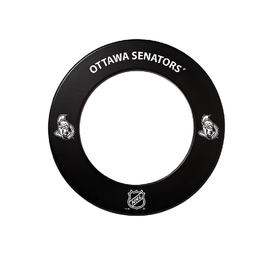 NHL® Ottawa Senators Dartboard Surround with 'Ottawa Senators' text and logos on a white background