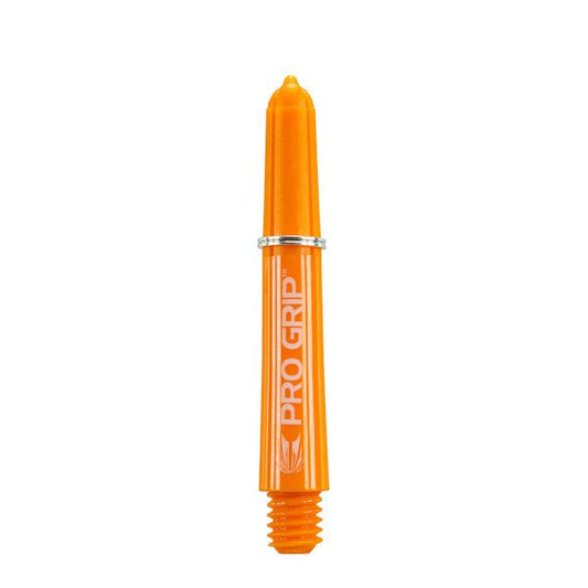 Orange Pro Grip Nylon Shaft with durable nylon construction and flight grip ring for darts