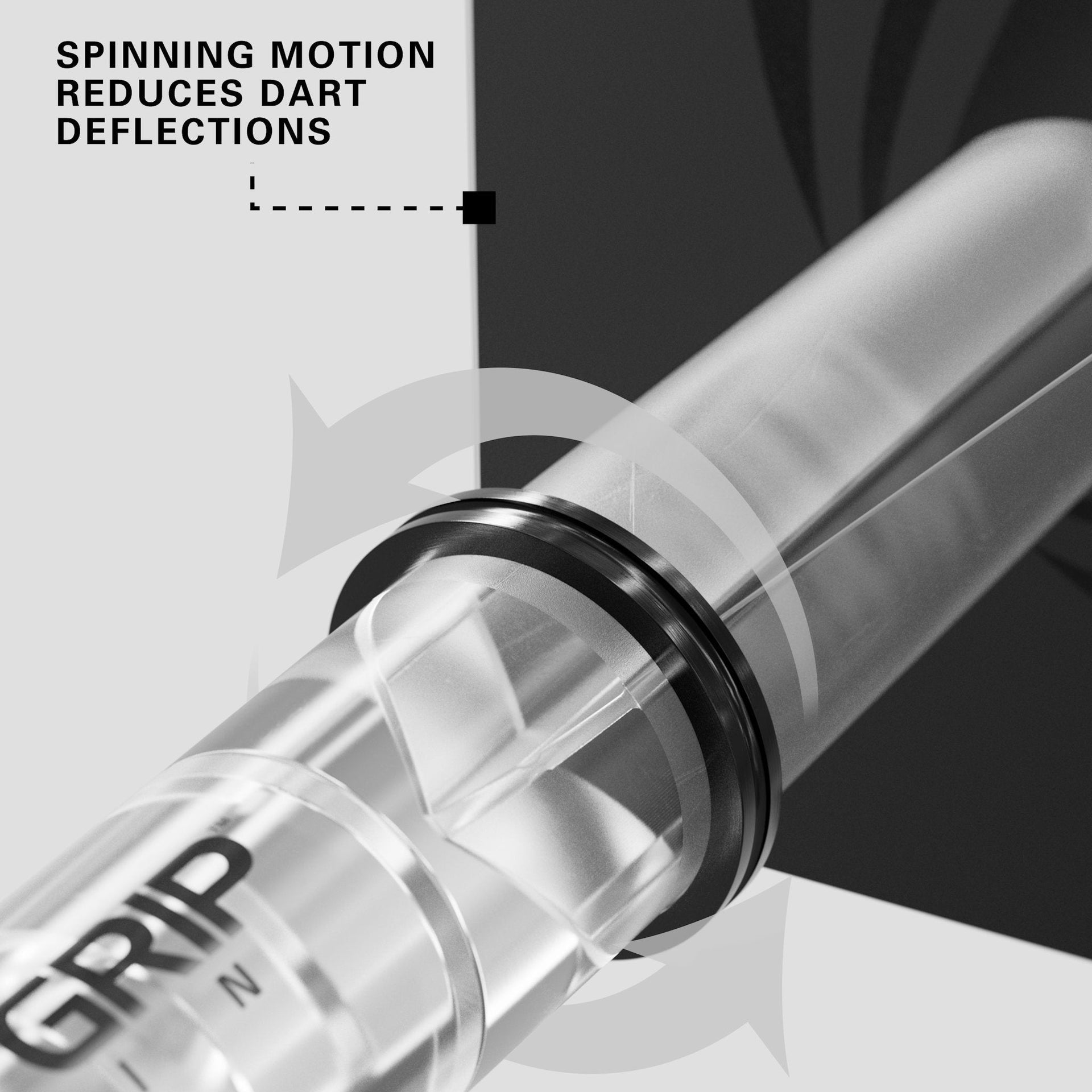 Set of three Target Pro Grip Spin Shafts with Hydrogel technology for smooth dart spinning and improved scoring