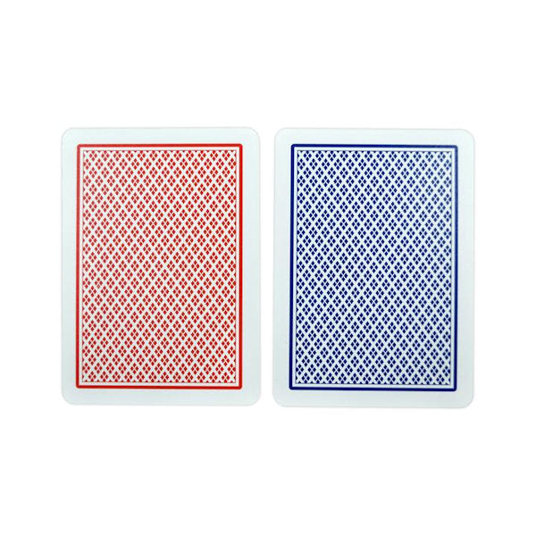 Copag Dual 100% Plastic Peek Index Playing Cards Blue & Red