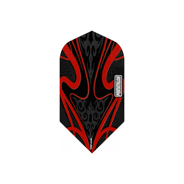Pentathlon Flights slim red and black