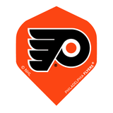 Philadelphia Flyers NHL® Flights dart flight with bright orange and black team logo design