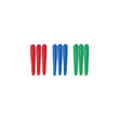Replacement plastic cribbage pegs in red, green, and blue, set of 9