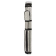 Pro Series PR22V Leatherette Pool Cue Case grey on white background