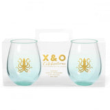 Stemless wine glasses
