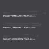 Swiss Storm Quartz Points sizes