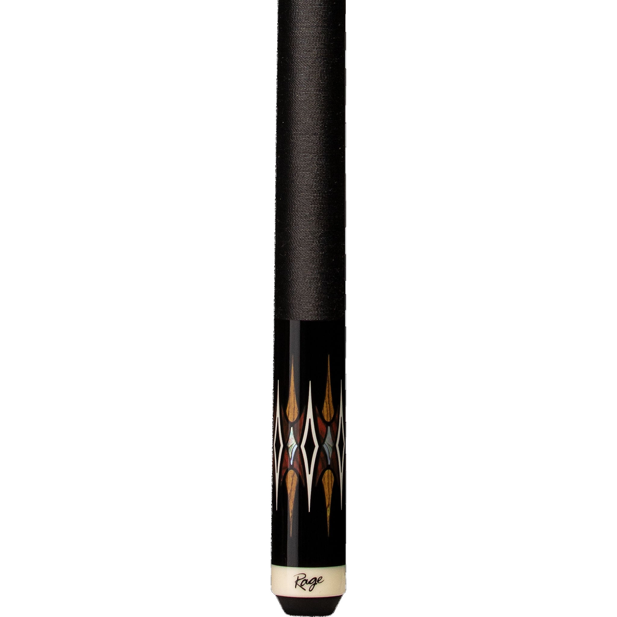 Rage Hidden Shadows Nylon Wrap Cue close up of bottom of cue