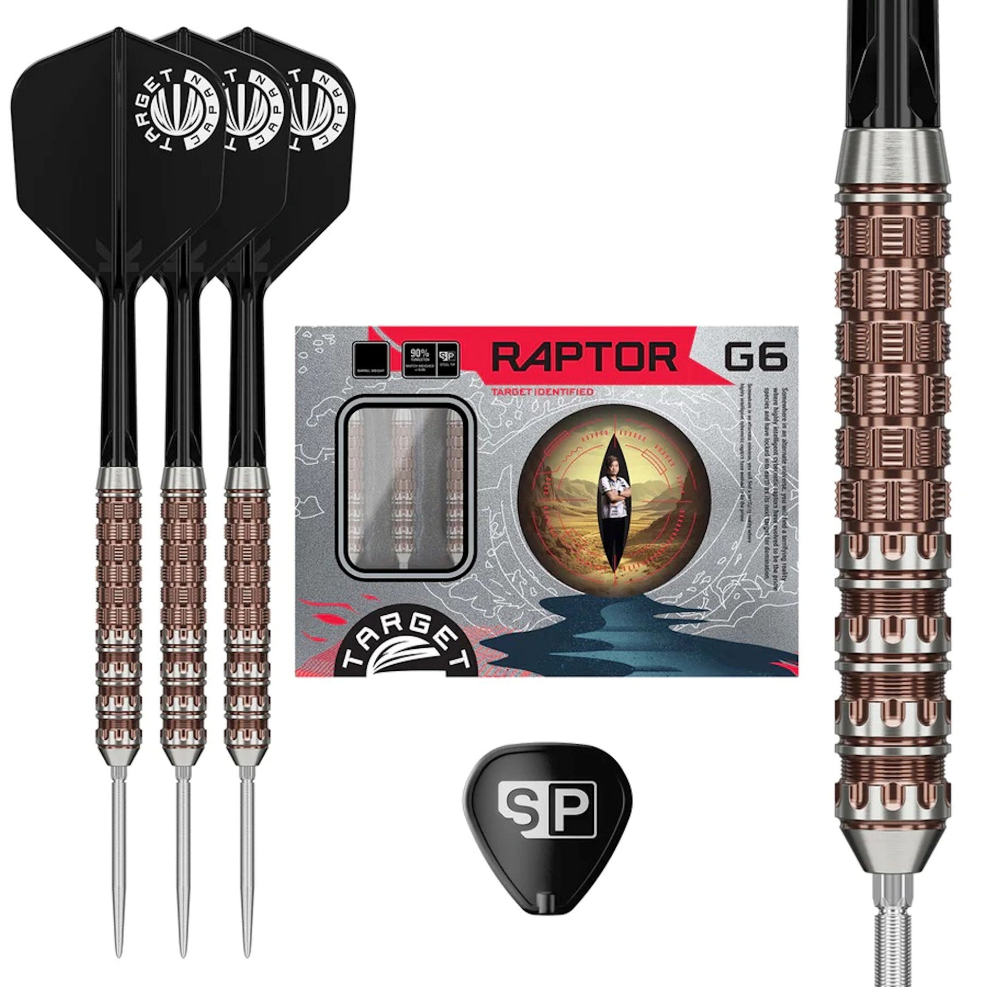 Raptor G6 SP 90% Tungsten what's in the box and close up of barrel