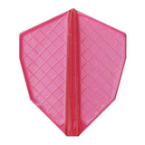 red Fit Flight Pro S-5 dart flight with grid lattice frame and reinforced edges for durability and shape retention