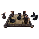 Tic Tac Toe Game Set Bear vs. Moose